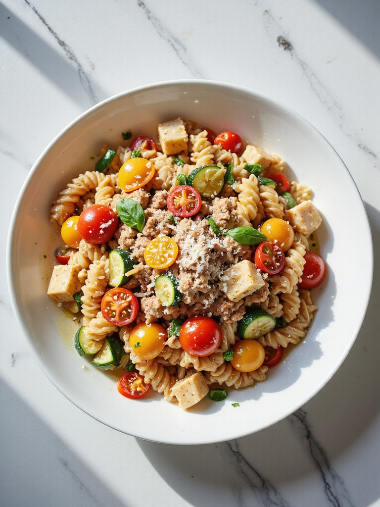 one pot turkey pasta primavera