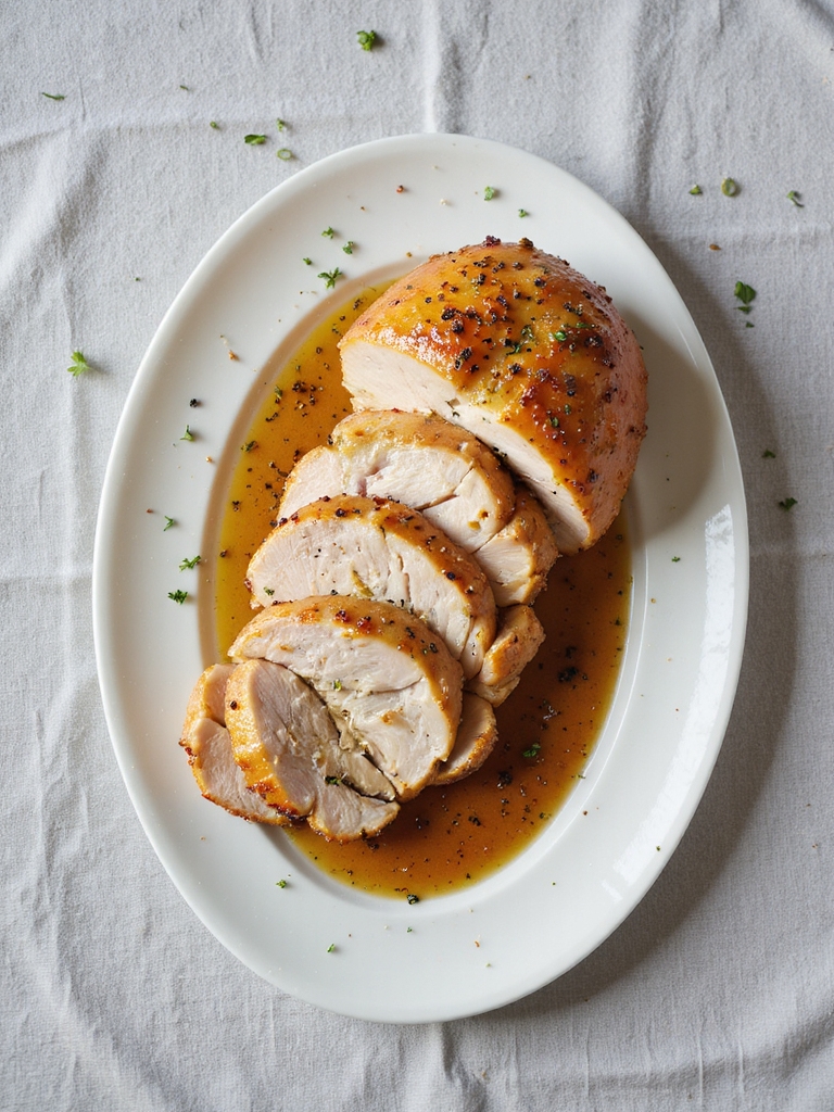 oven baked turkey with glaze