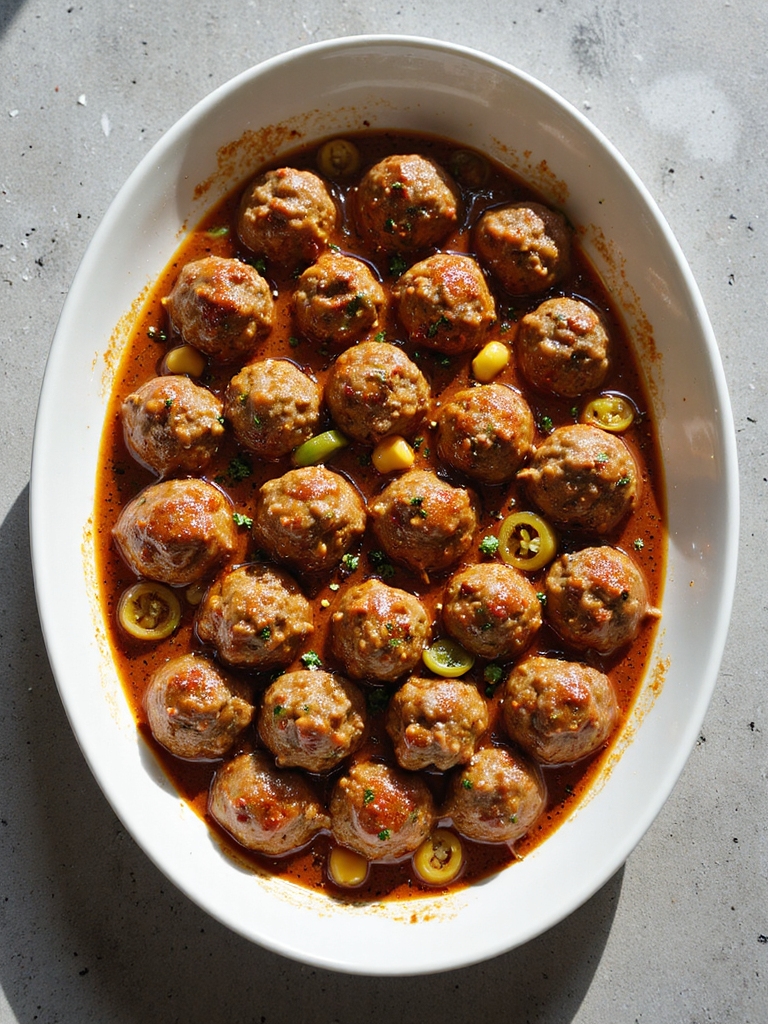 pepperoncini enhances meatball flavor