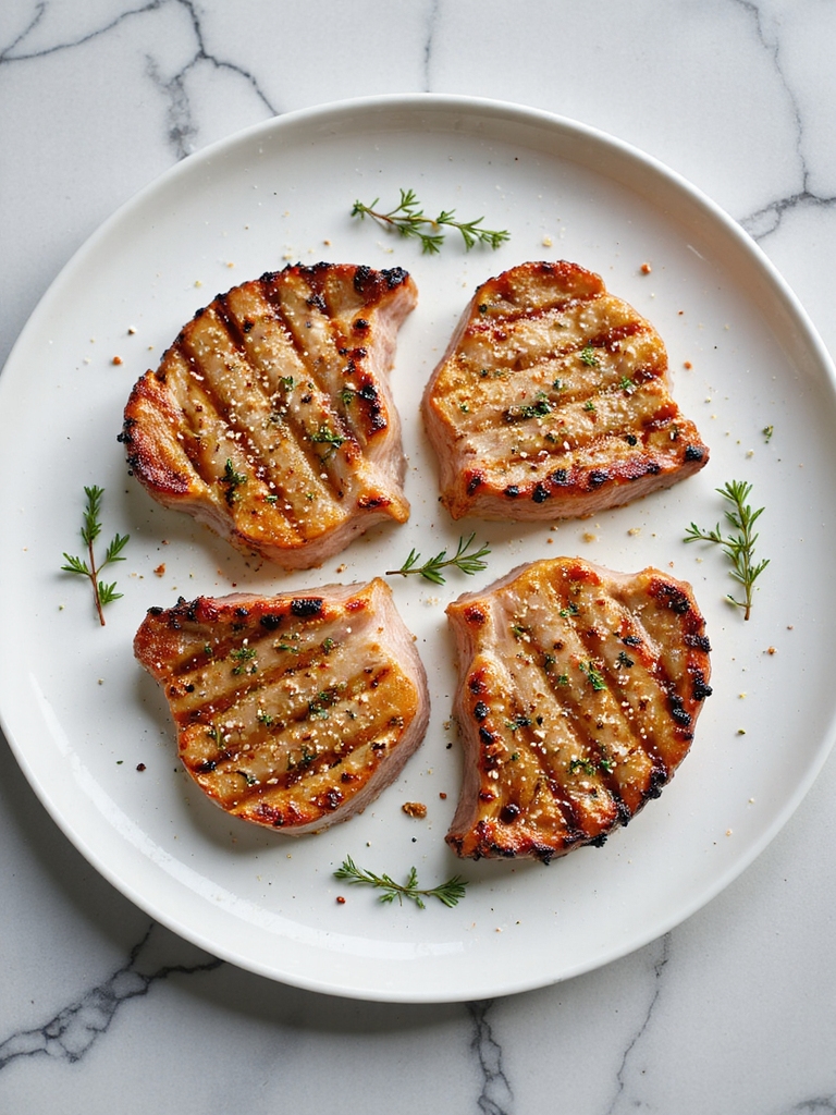perfectly seasoned pork chops