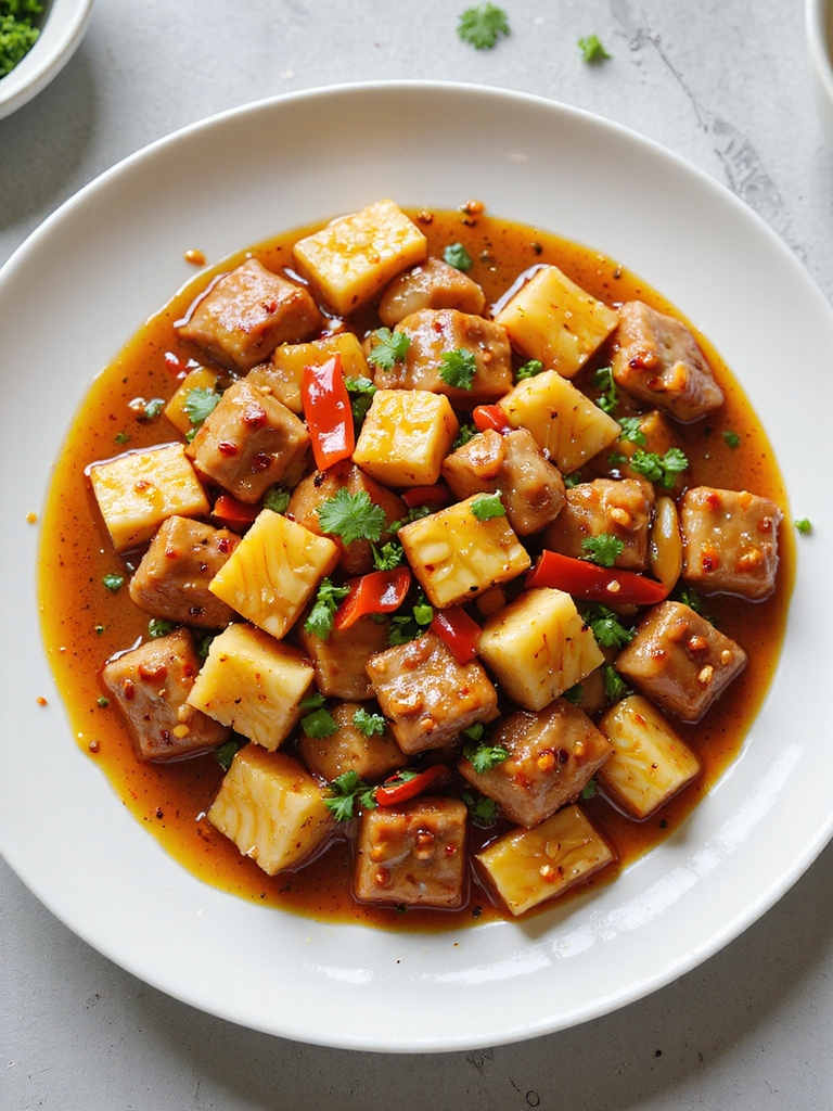 pineapple infused sweet and sour