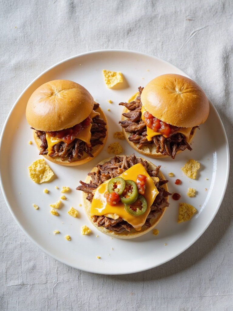pulled pork nacho sliders
