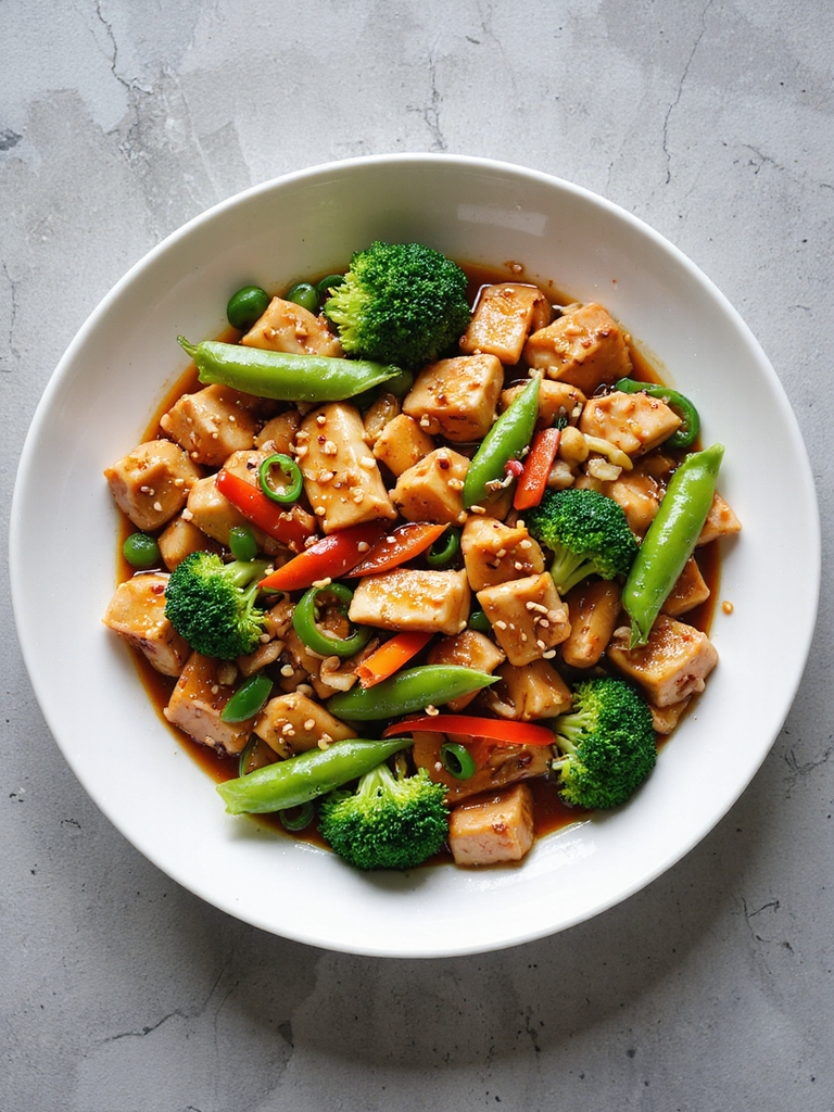quick chicken veggie stir fry