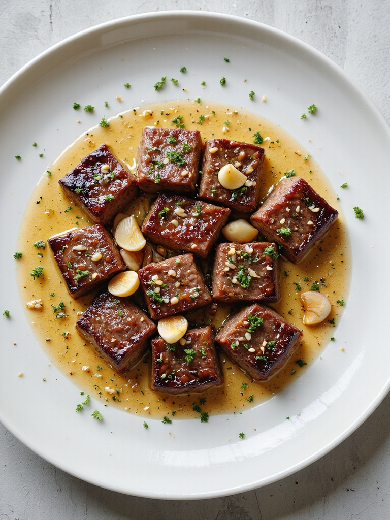 quick garlic butter steak bites