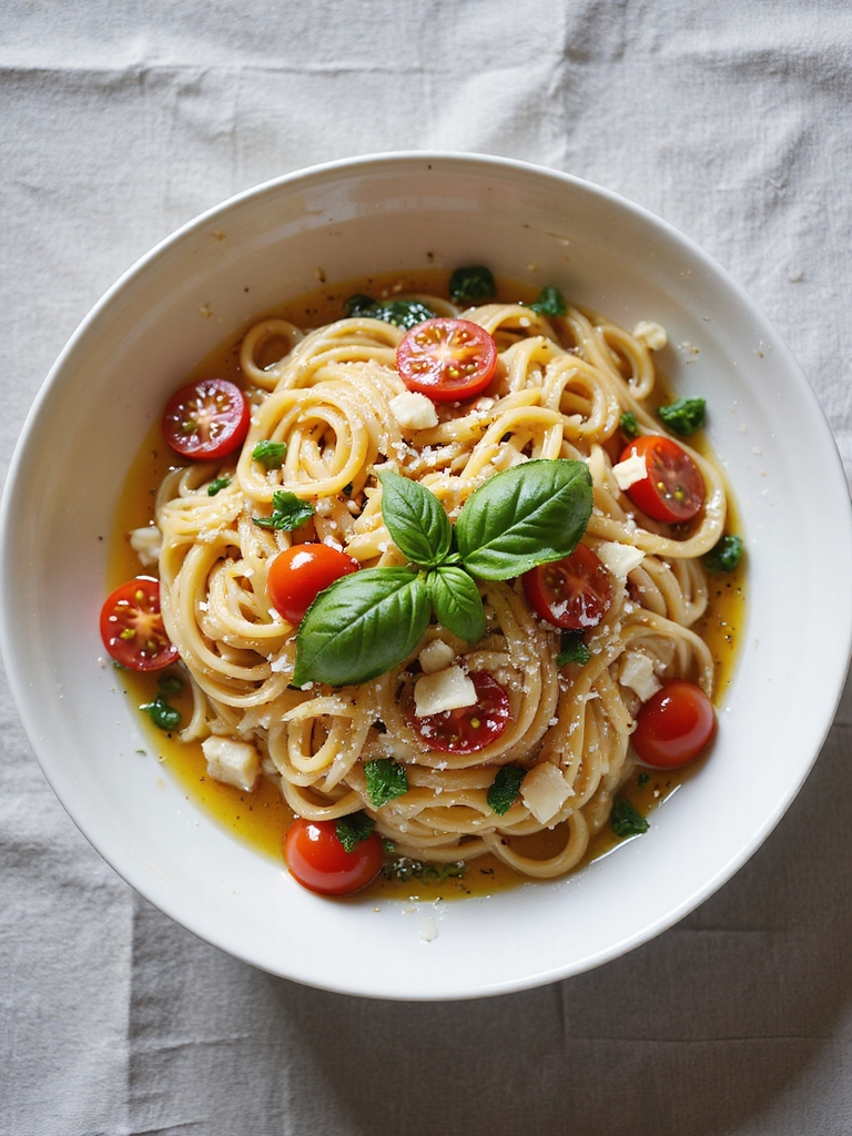 quick pasta with tomatoes
