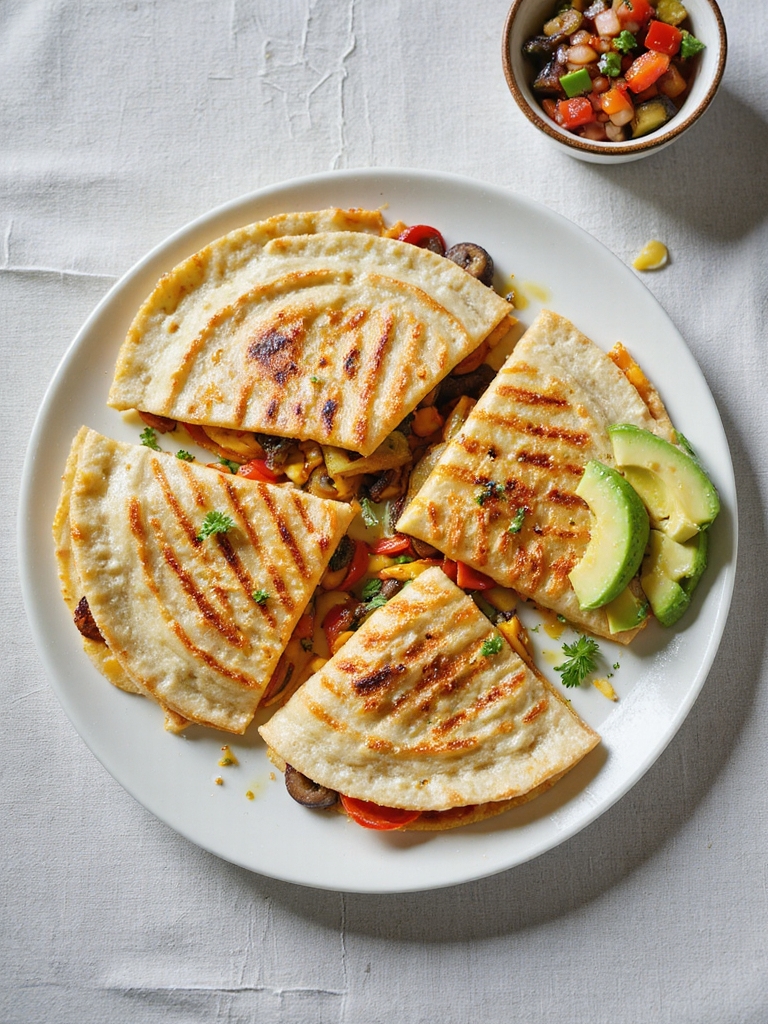 quick veggie quesadillas recipe