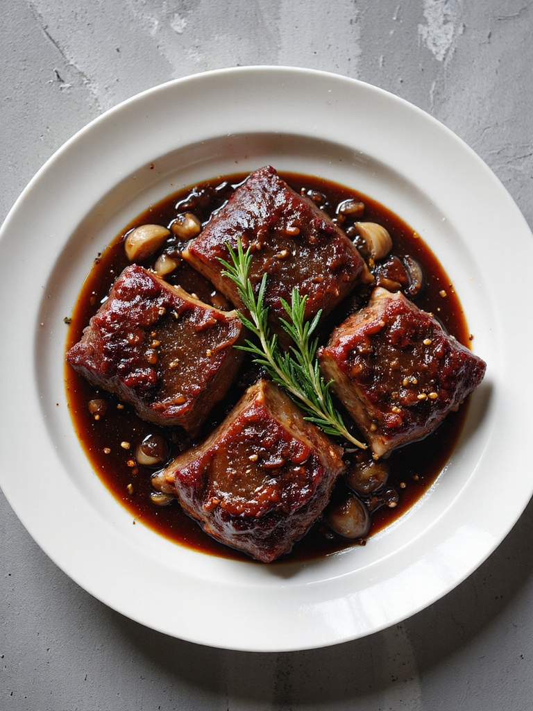 red wine braised short ribs