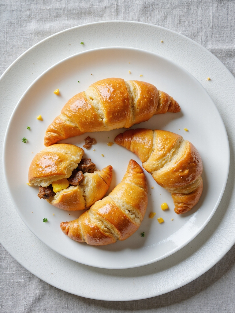 sausage egg crescent rolls