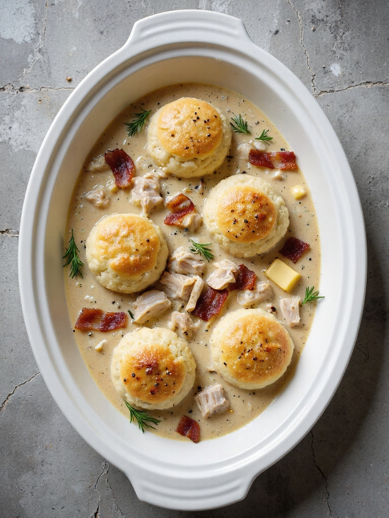 savory bacon chicken dumplings