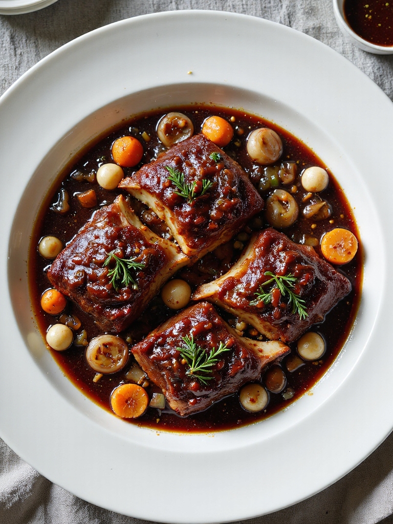 savory braised pork ribs