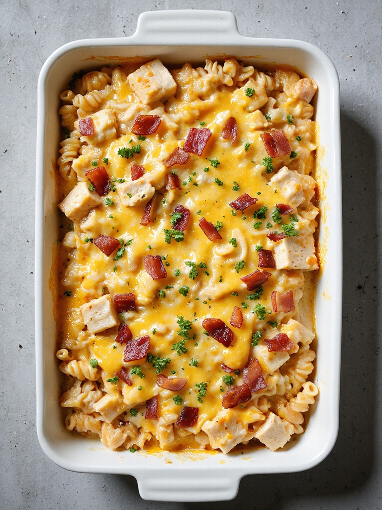 savory chicken bacon casserole