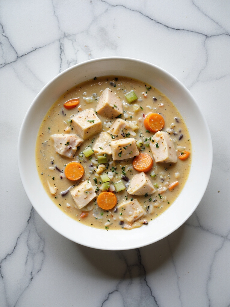 savory chicken wild rice soup