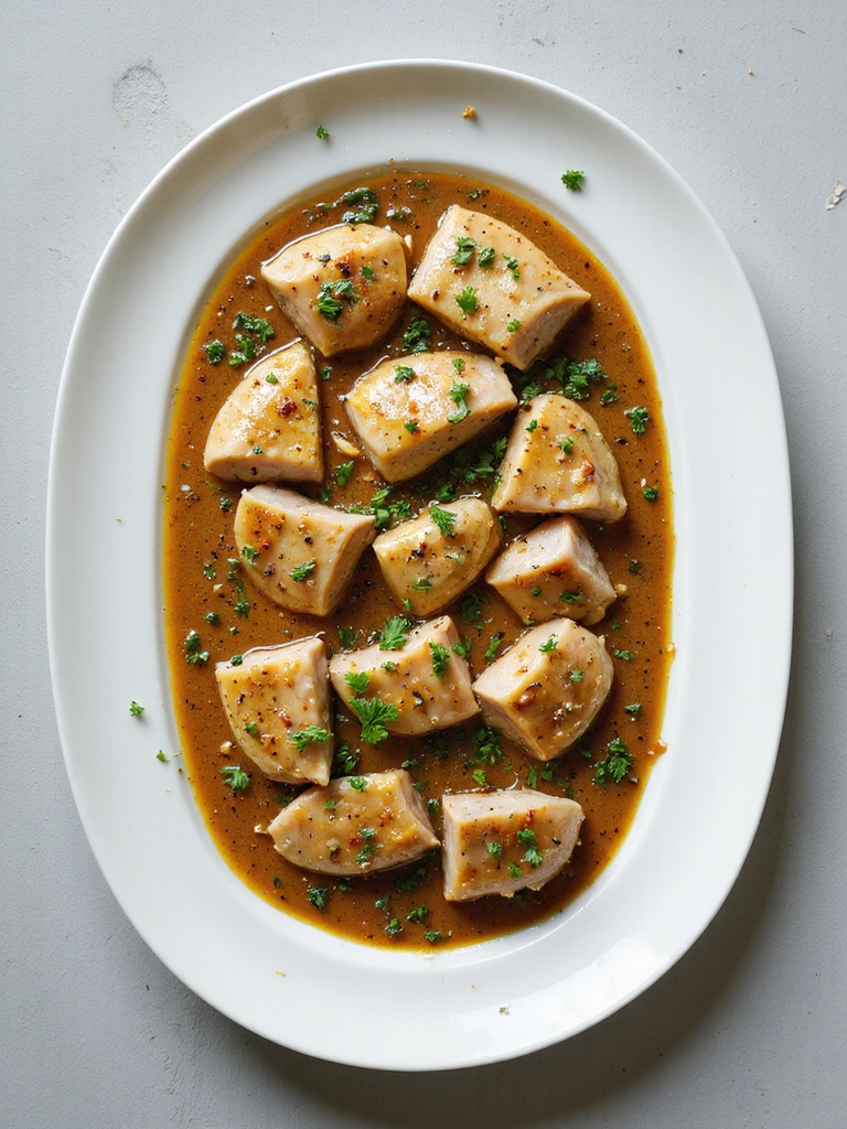 savory chicken with gravy