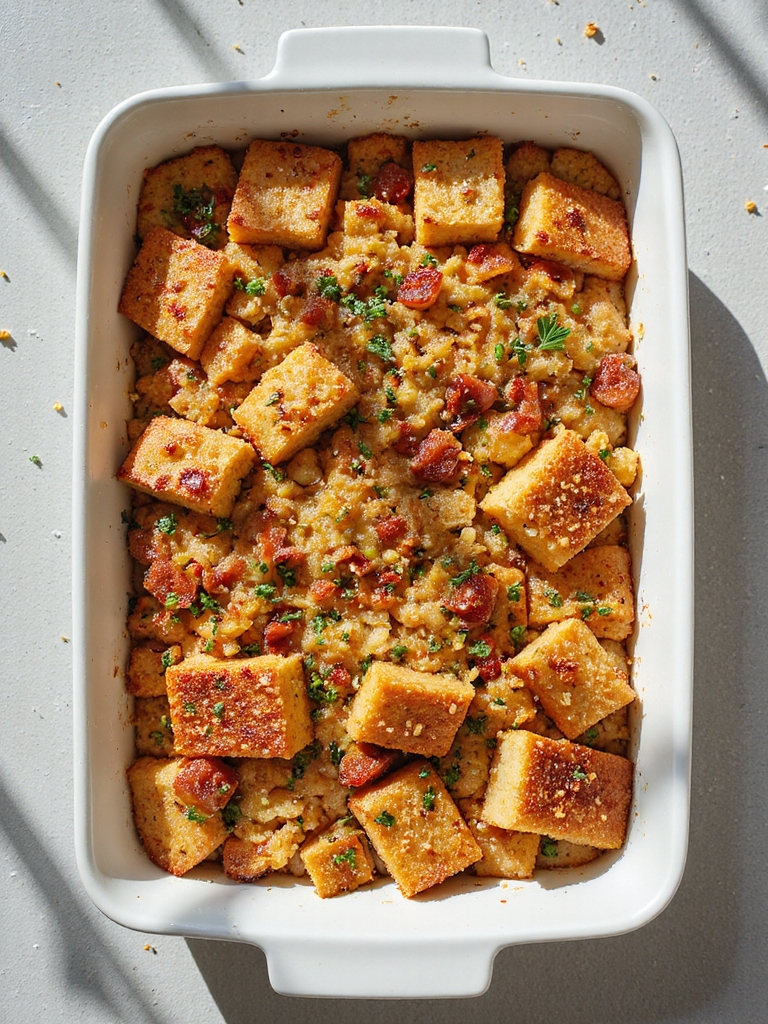 savory chorizo cornbread stuffing