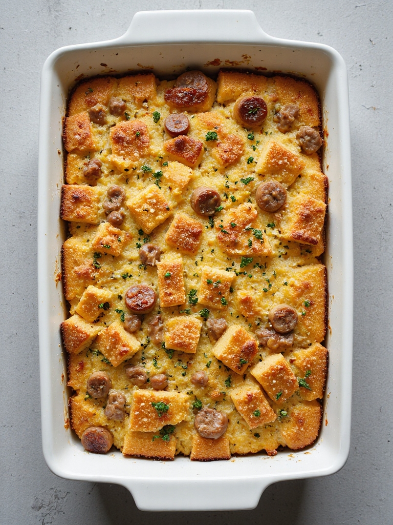 savory cornbread sausage dressing