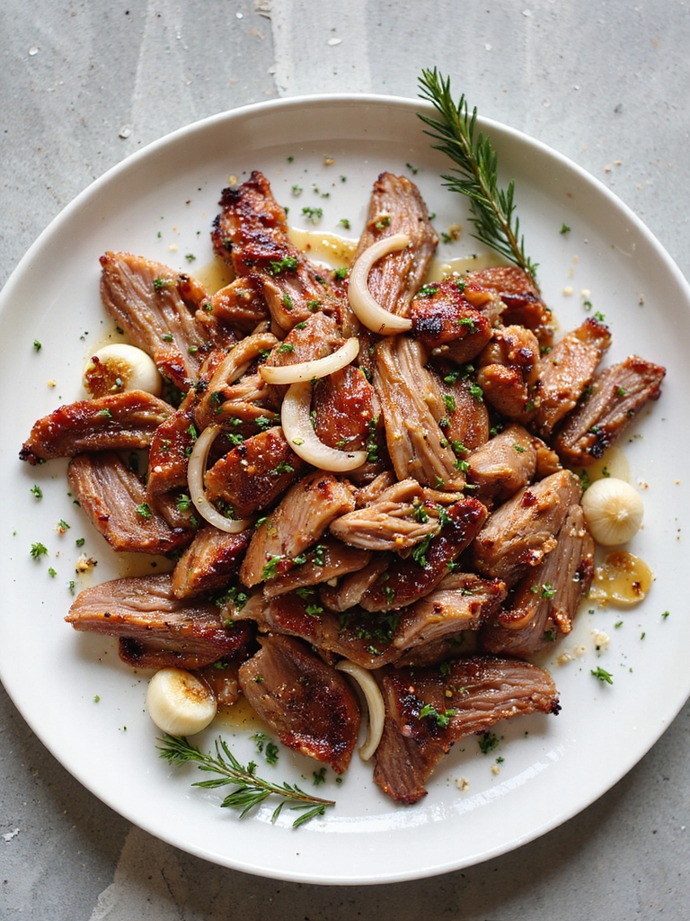 savory garlic herb carnitas