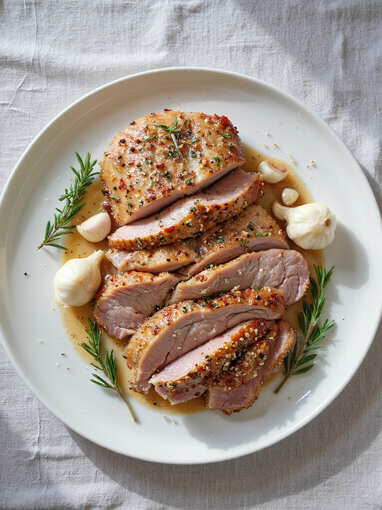 savory garlic rosemary pork roast
