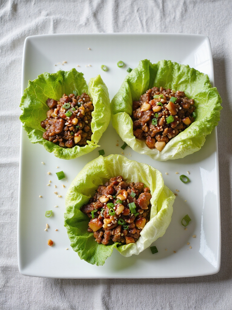 savory ground pork wraps