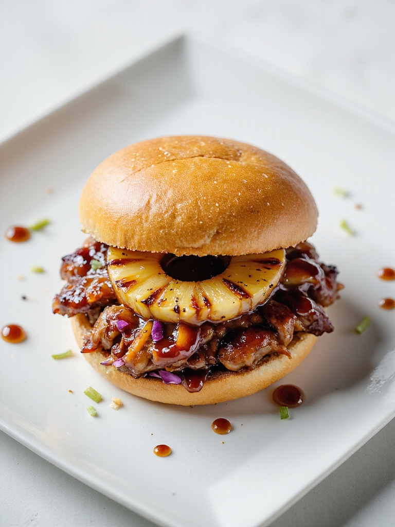 savory hawaiian pork sandwiches