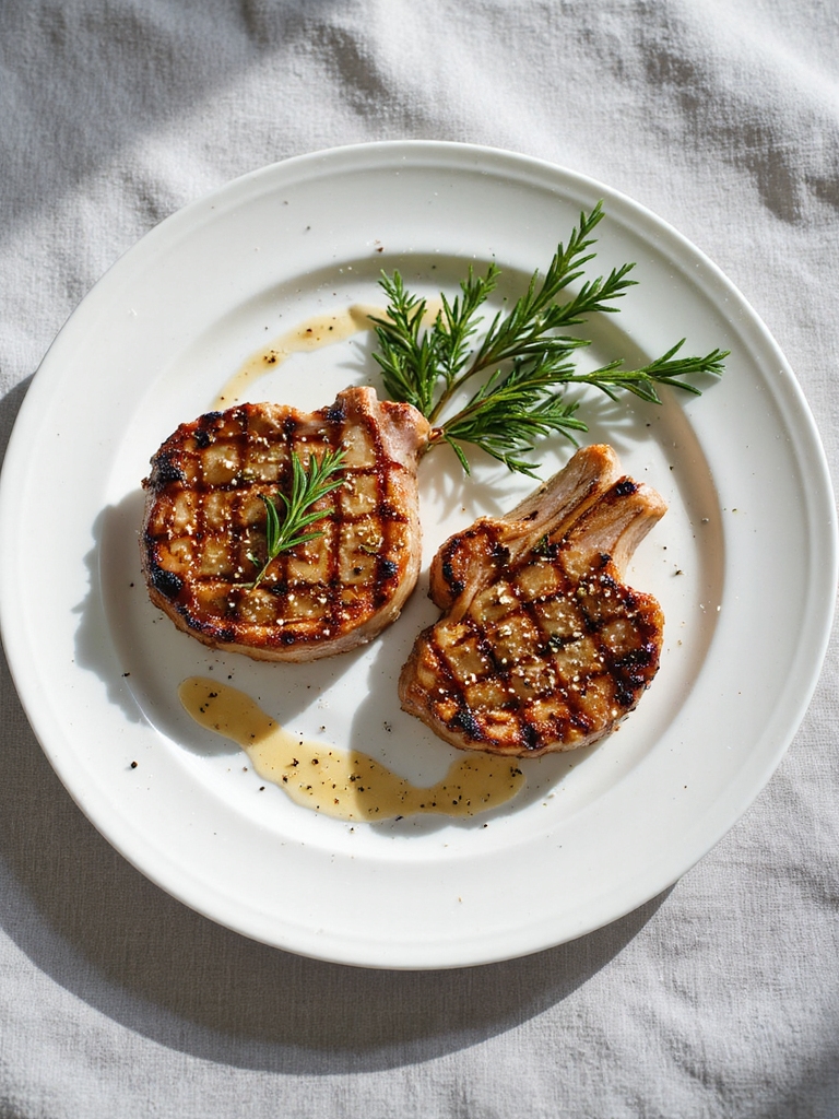 savory herb marinated pork chops