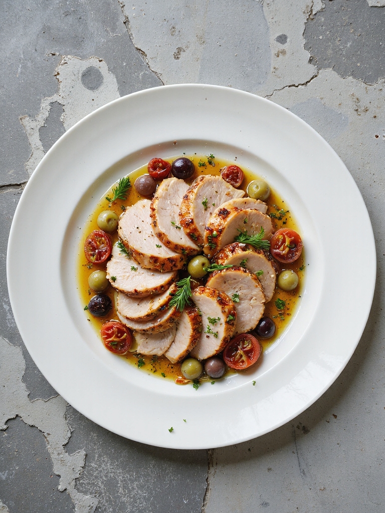 savory mediterranean turkey dish