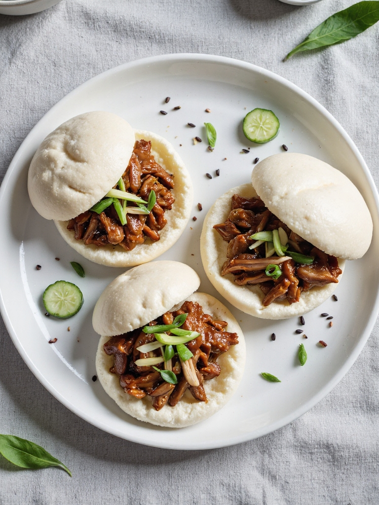 savory pork in bao