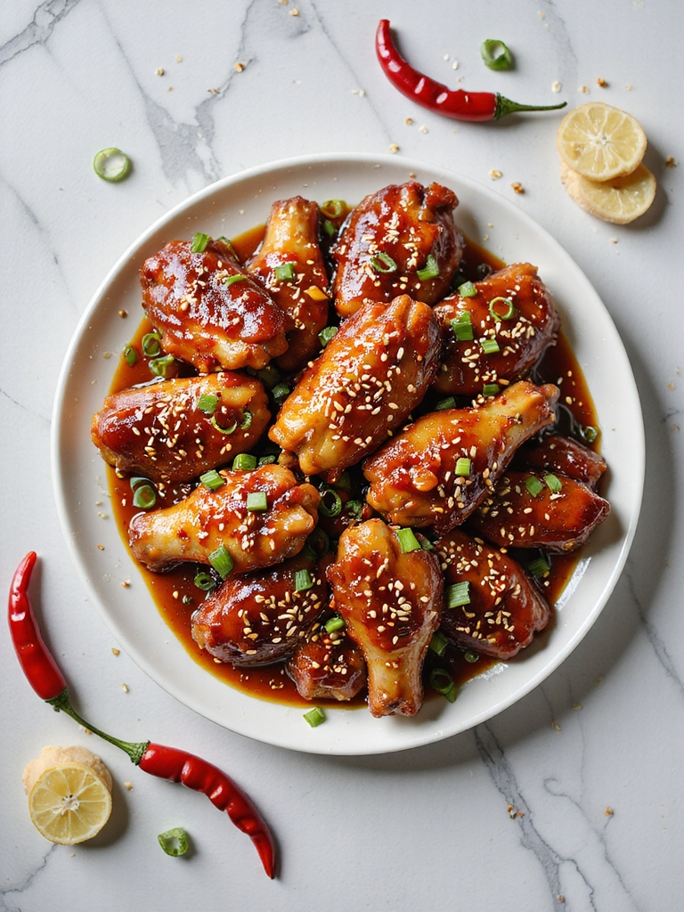 savory sesame ginger wings