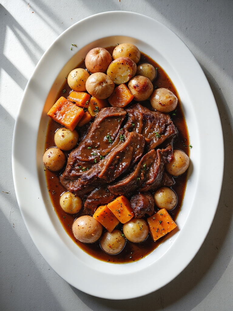savory slow cooked beef roast