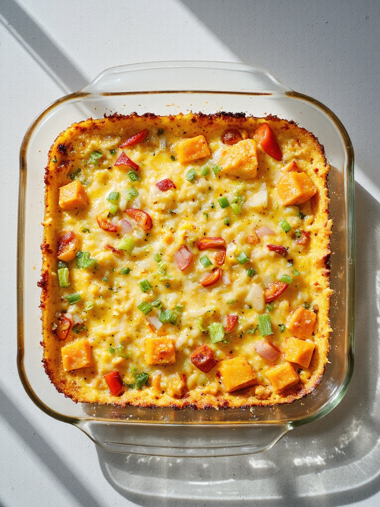 savory sweet potato egg bake