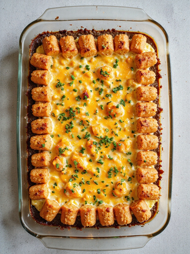savory tater tot casserole
