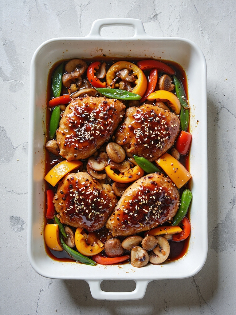 savory teriyaki chicken bake