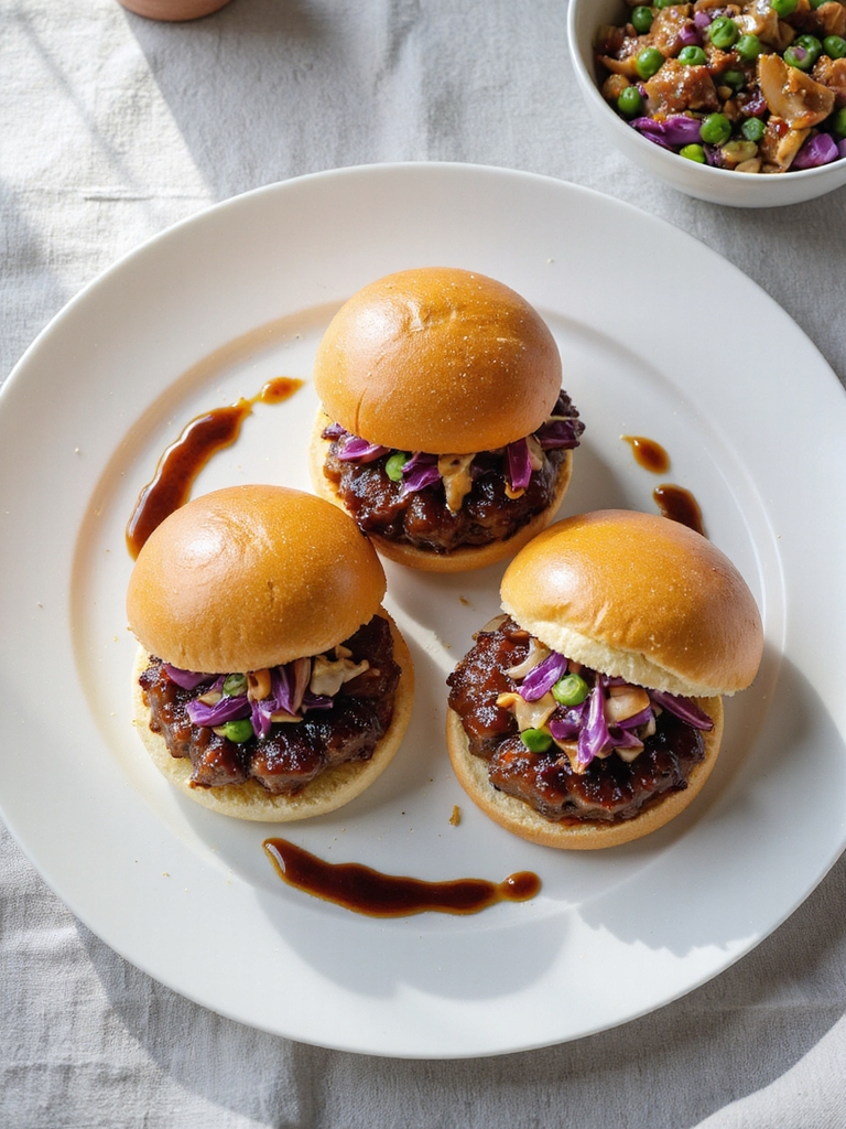 savory teriyaki pork sliders