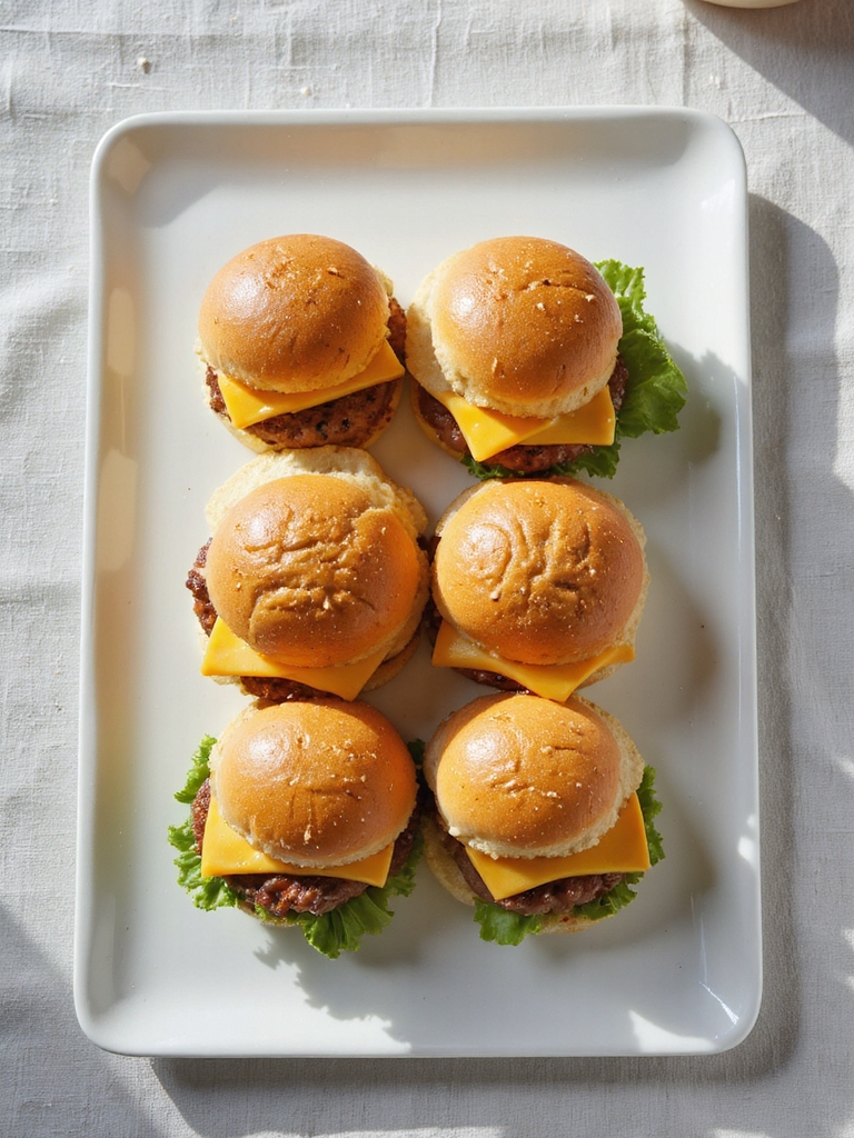 savory turkey cheese sliders