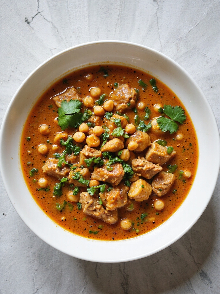 savory turkey chickpea stew