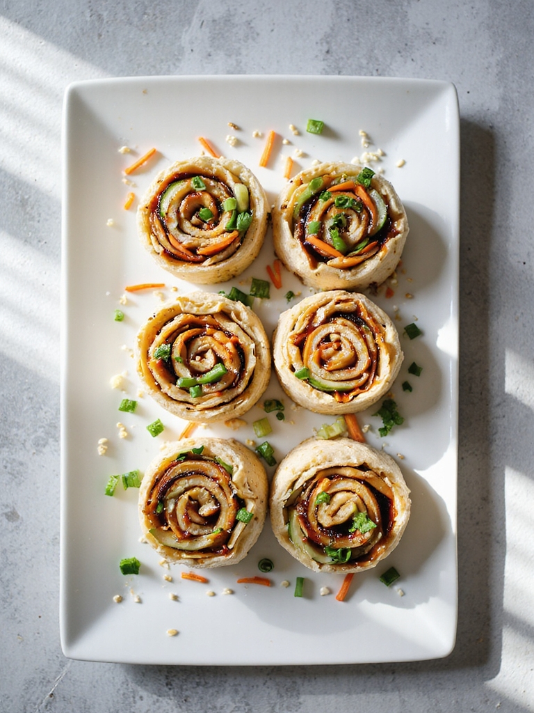 savory turkey teriyaki pinwheels