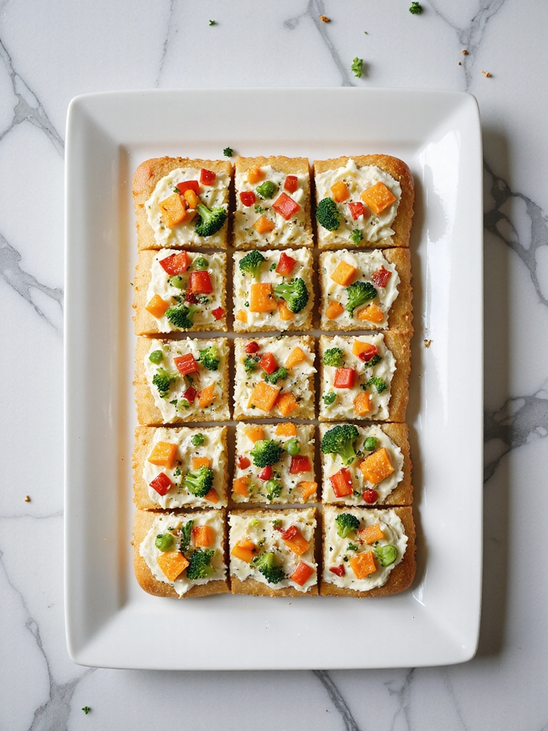 savory veggie crescent bars