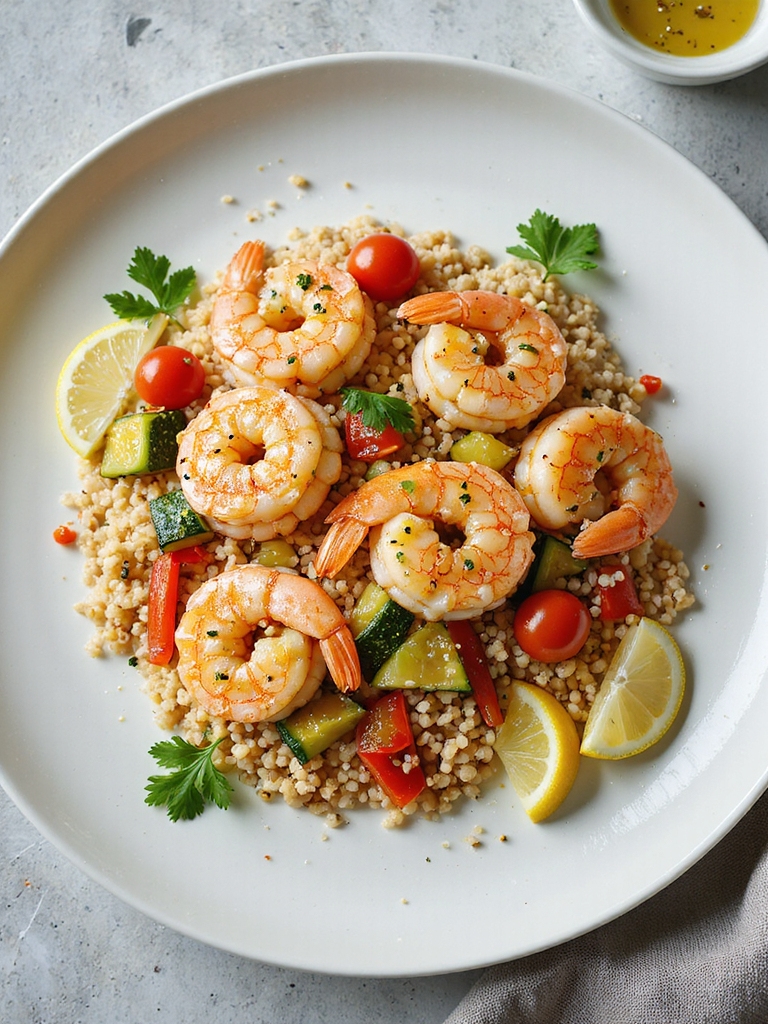 shrimp couscous quick meal
