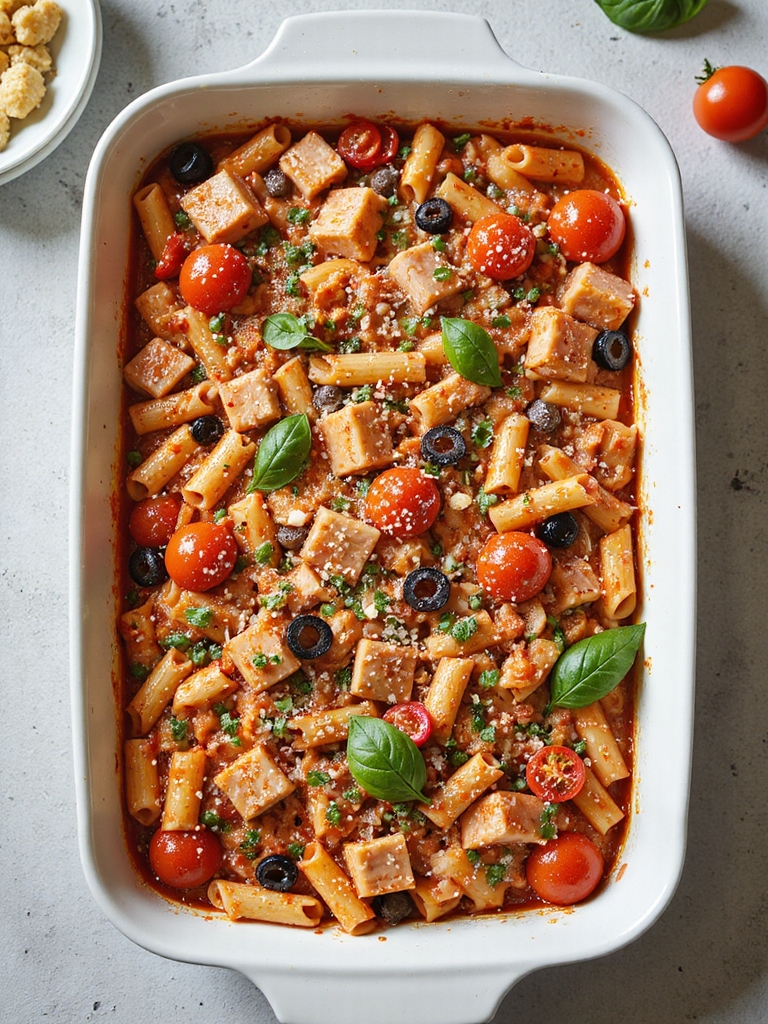 sicilian tuna pasta casserole