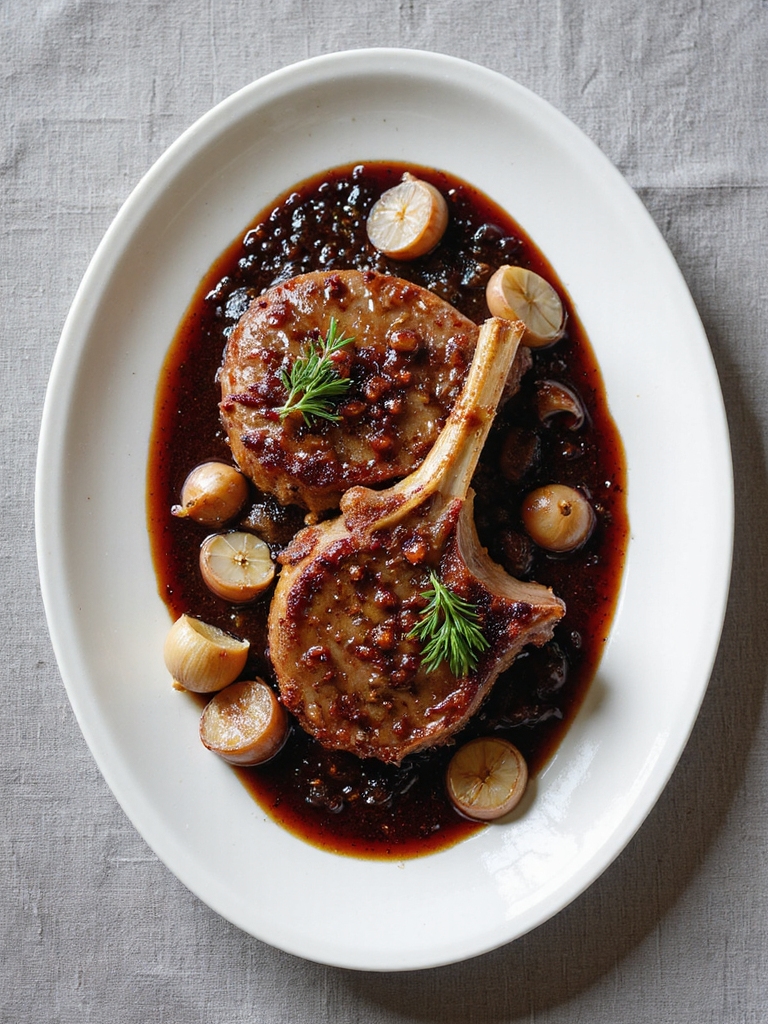 slow cooked flavorful pork chops