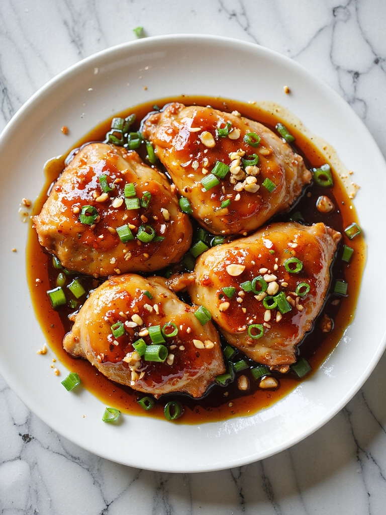 slow cooked honey garlic chicken