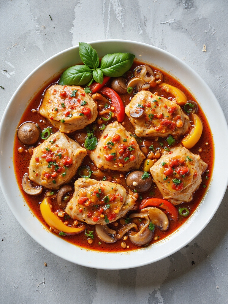slow cooked italian chicken dish