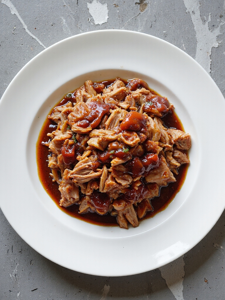 slow cooked savory pulled pork