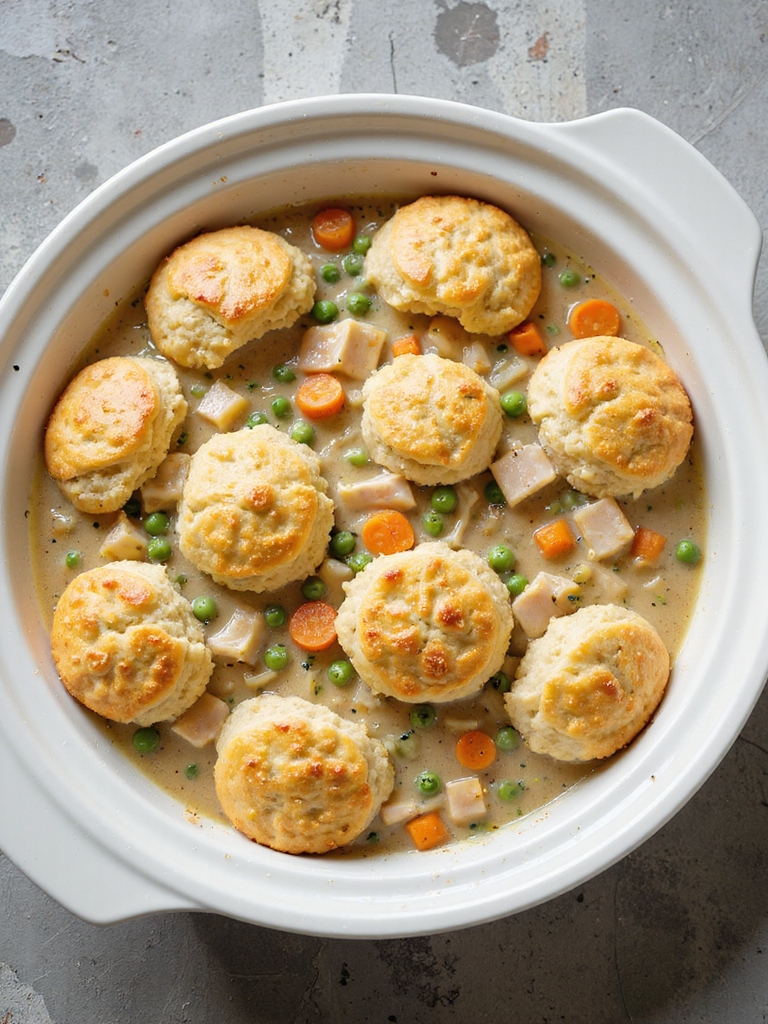 slow cooker chicken pot pie