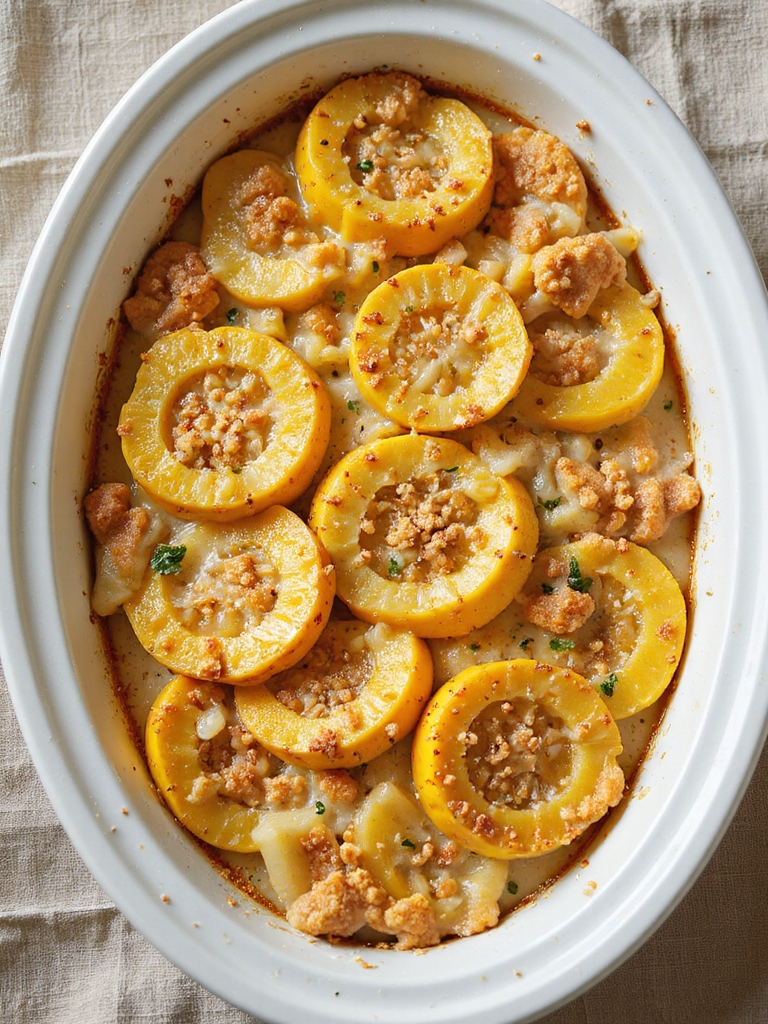 slow cooker squash casserole recipe