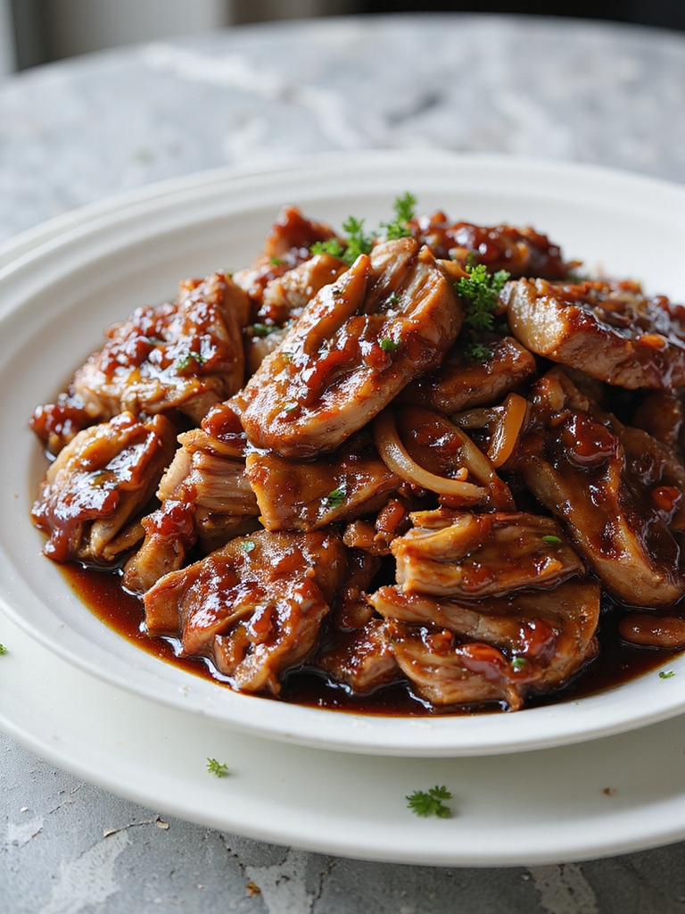 smoky and saucy pulled pork