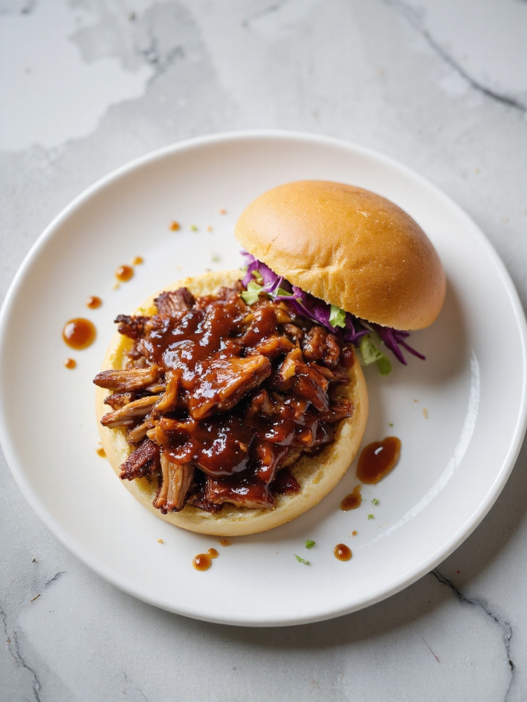 smoky pulled pork sandwiches