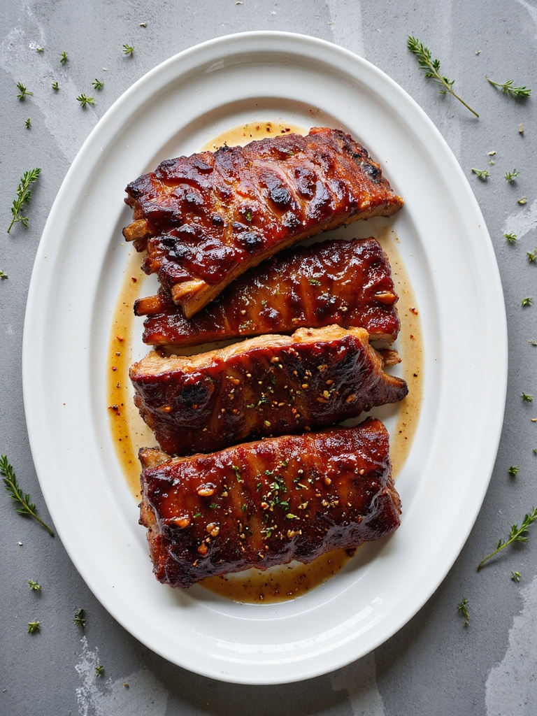 smoky ribs with garlic
