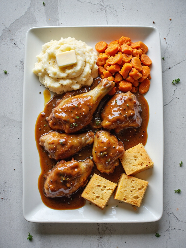 smothered turkey wings sides