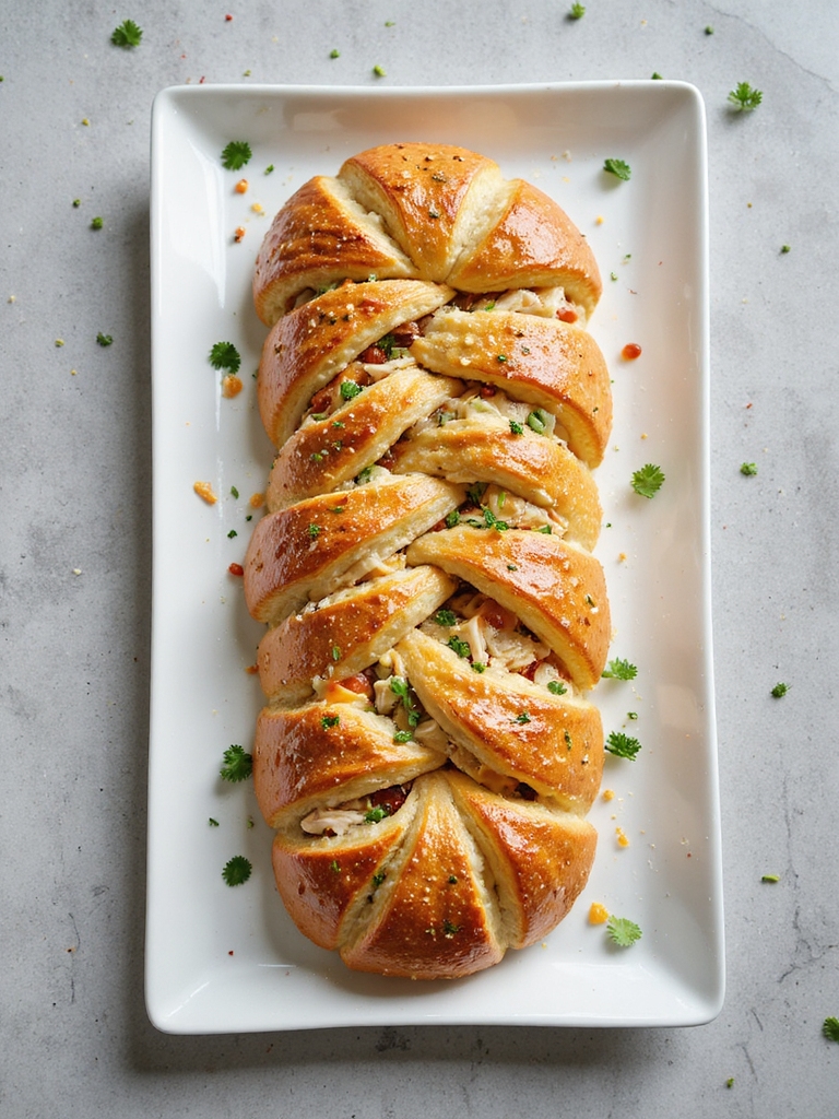 southwest chicken crescent braid