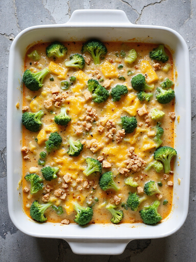 spicy cheesy broccoli casserole